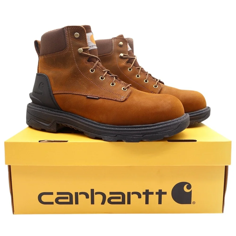 Carhartt Modern Ironwood Work Boots Mens 12 M Brown Leather Alloy Toe NWT